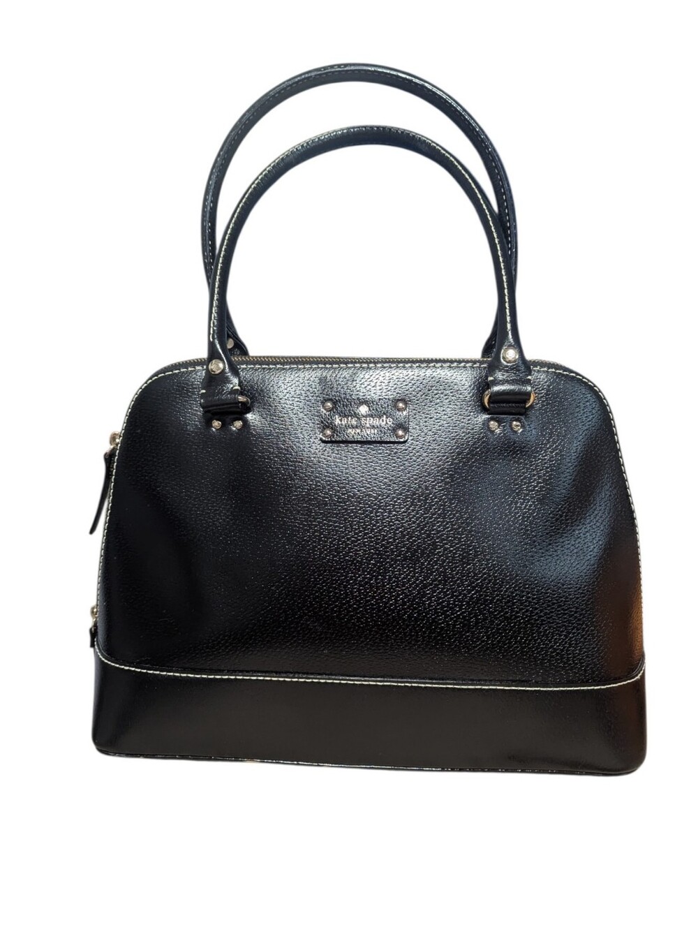 Kate Spade Black Pebbled Leather Large Satchel